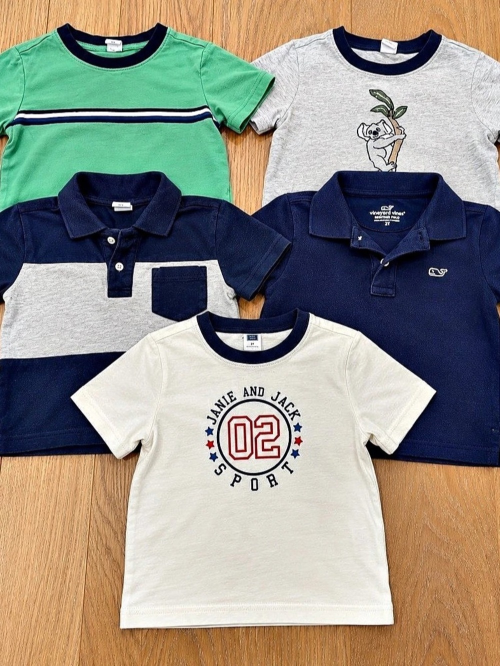 Janie and Jack and Vineyard Vines Boys Heritage Polo Shirt Lot